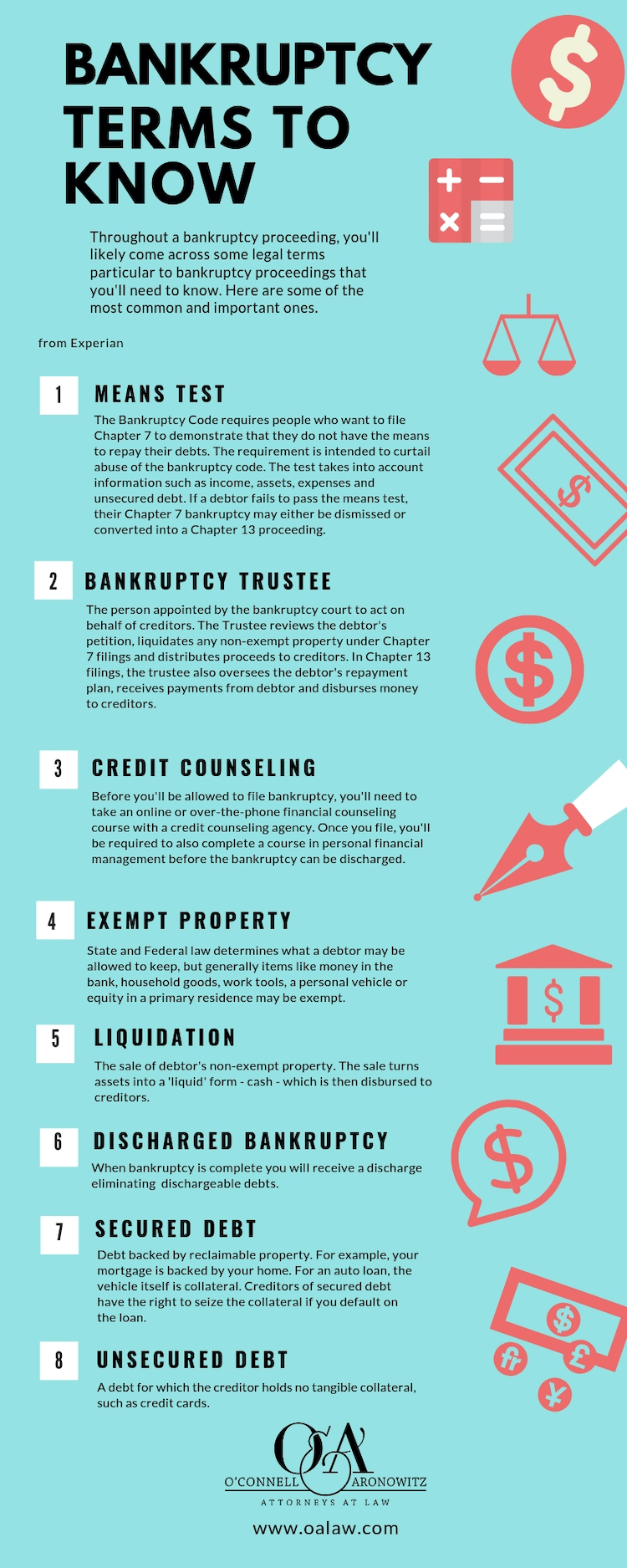 bankruptcy terms to know