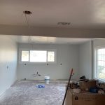 fresh paint in kitchen renovation